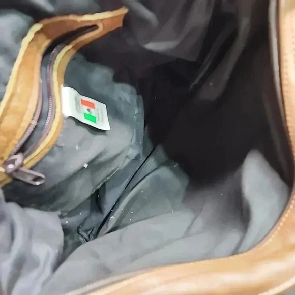 Mexican leather Hobo Bag. Large size - Picture 6 of 11